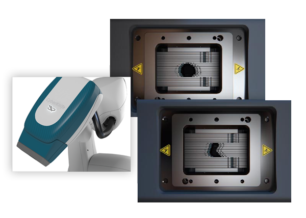 The Multileaf Collimator adds active beam shaping to the systems tumor tracking